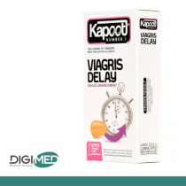 کاندوم تاخیری کاپوت مدل Viagris Delay بسته 12 عدد